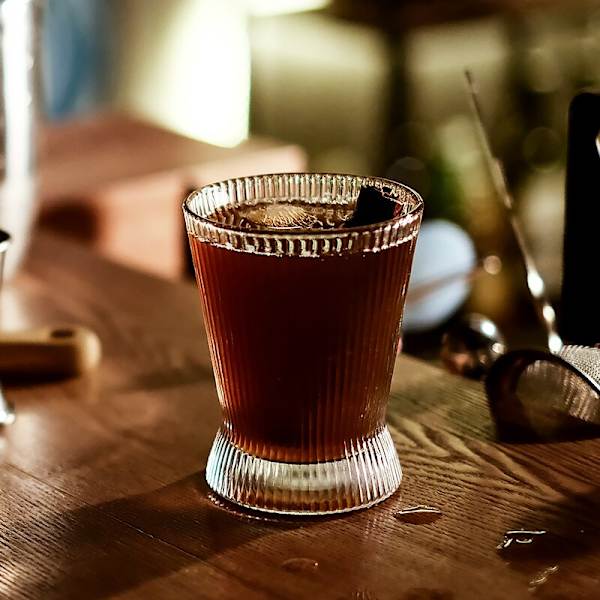 Old Fashion Stripe Crystal vinglas