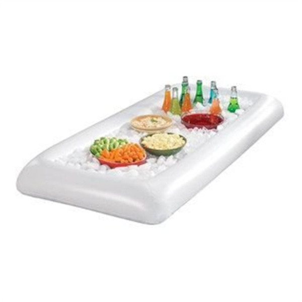 Pool Float Uppblåsbar ölbord Madrass Ishink Servering