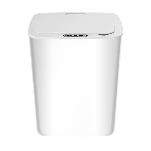 Uppladdningsbar papperskorg, Smart Sensor papperskorg, hushåll White rechargeable