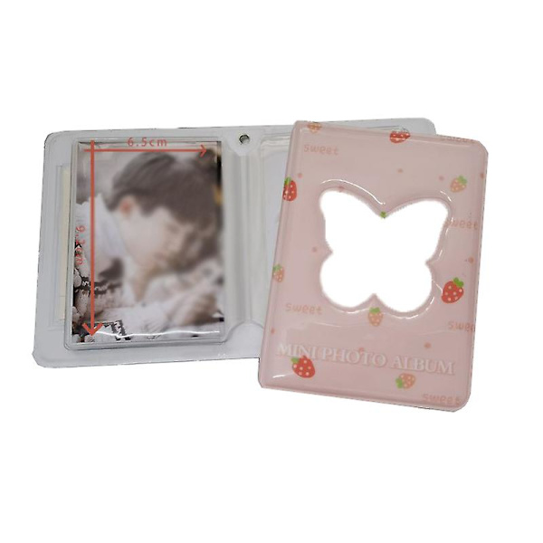 3 tums Kpop-kortpärm Fotoalbum Butterfly Love Hollow 40 A5