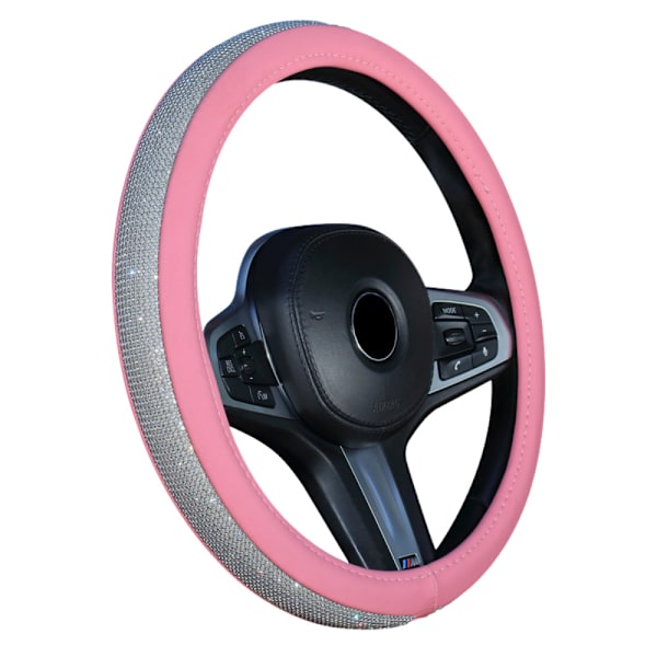 Lämplig för rattdiameter 38cm, bilstyrning Pink