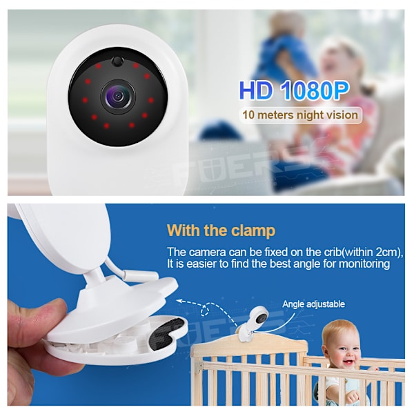 Baby Monitor Baby Camera Detect Temperature Mini Monitor