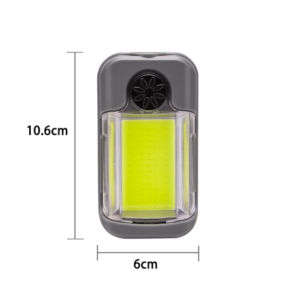 USB kabel Vit Röd LED Bärbar Lantern COB Magnetic