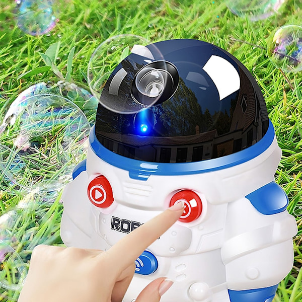 Elektrisk Bubble Machine Spaceman Söt Ljud Lätt Lätt