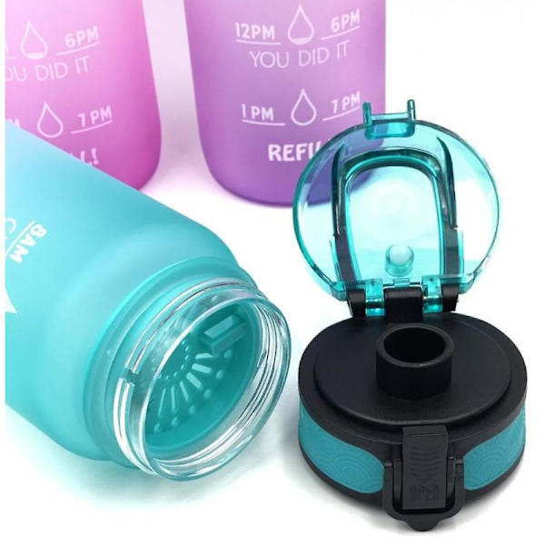 Gradient Frosted Travel Cup 1000ml Space Cup Large