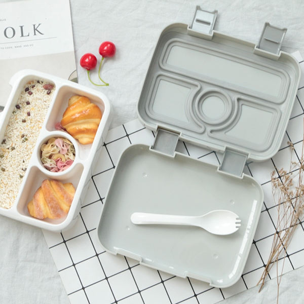 Mikrovågsugn Lunchbox Bärbar Flergaller Bento Box För