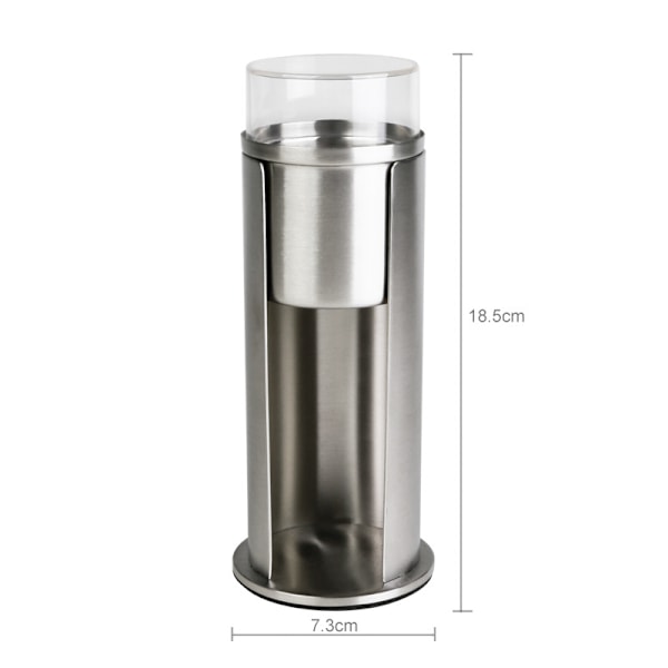 Rostfritt stål Makeup Remover bomullspinne Organizer Hållare