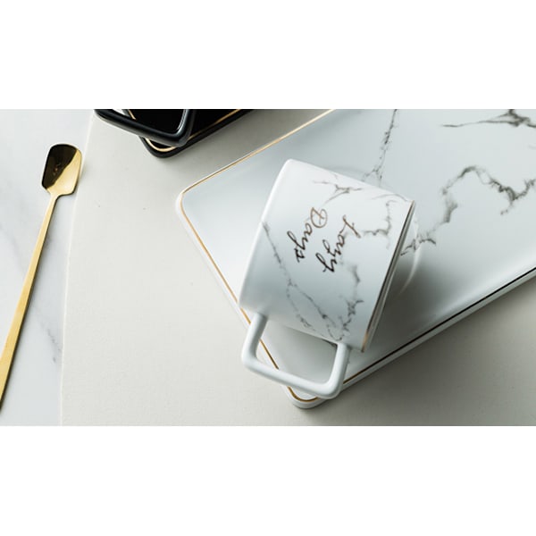 Gyllene sked kaffekoppsset bordsservis kaffe te set