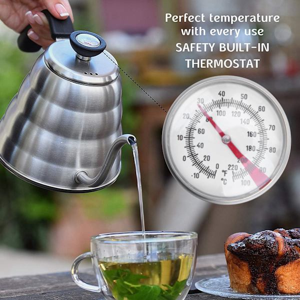 1,2L Premium Pour Over Coffee Waterkokare Med För Precis