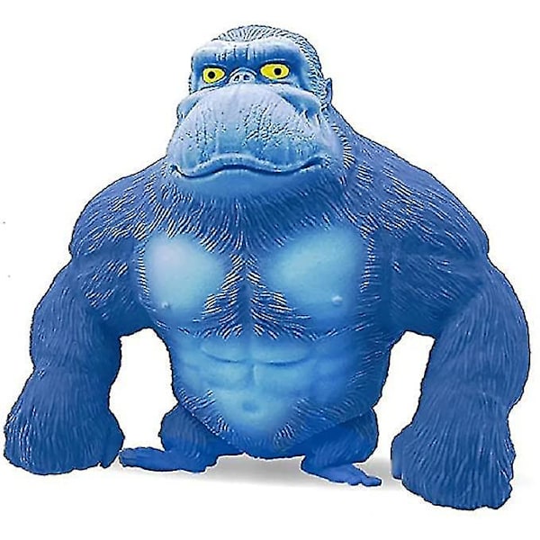 Latex Gorilla Doll Toy, Orangutang Animal Stress Relief Toy Blue