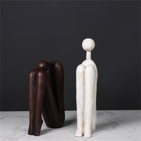 2st Do Old Yoga Character Bookend, Modern Simple Abstract