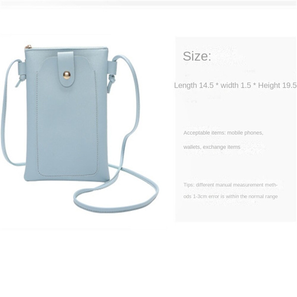 PU Pickup Bag, Vattentät Multi-Card Position Lämplig för Blue