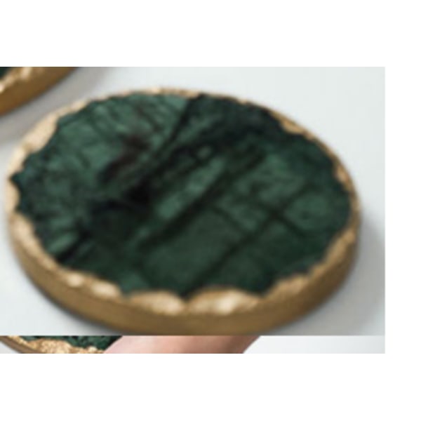 Marmor Förvaringsbricka Grön Smycken Display Plate Halsband