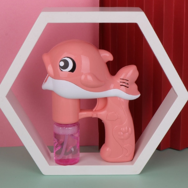 Automatisk Dolphin Bubble Machine Tecknad Sommarleksak Utomhus