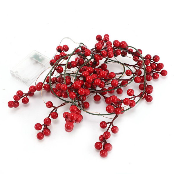 Simulering Led Maple Leaf Rattan Light String, Halloween Red