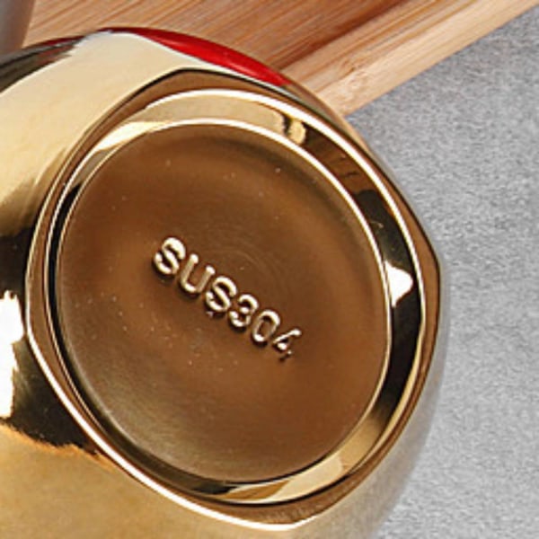Guldpläterad skål i högblank 304 rostfritt stål, hushåll Gold 10cm