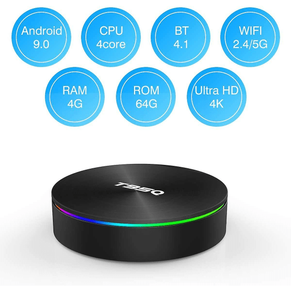 Android TV Box, Android Box 9.0 S905X2 Quad-Core Cortex-A53