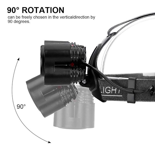 Super Bright LED-strålkastare 1 X T6+40 X 2835LED-strålkastare 4