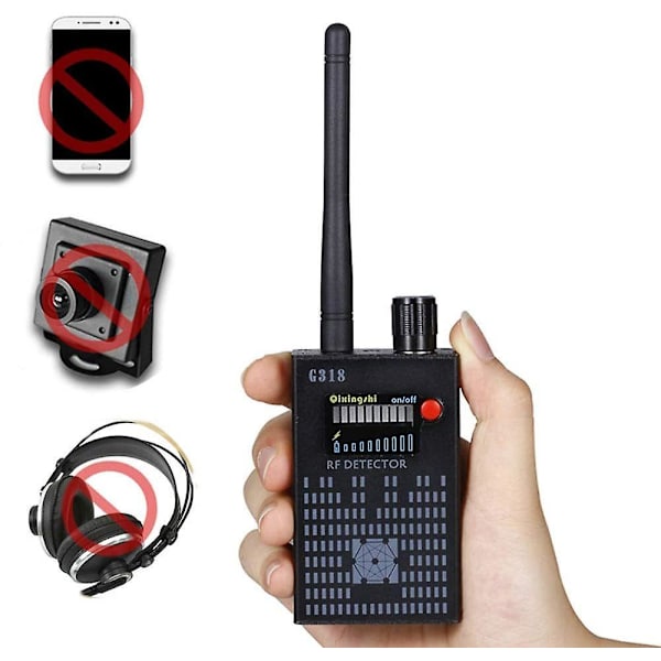 Anti Spy RF Amplification Signal Detector Trådlös LED Mini