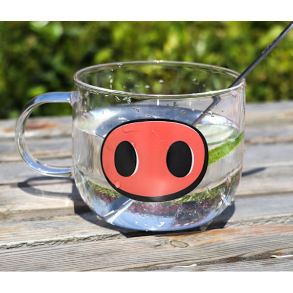 500ml glasmugg Kreativa kaffemjölkkoppar frukostmuggar