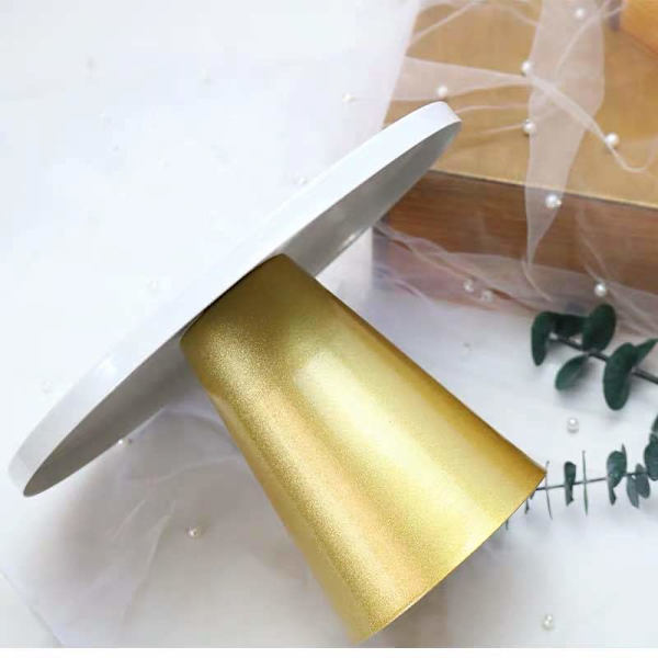 Metall Cupcake Stand Bröllop Vit Dessert Display Rack