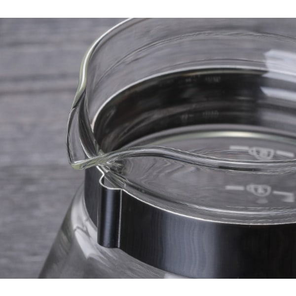 Trähandtag glas kaffebryggare Hand dropp kaffekanna