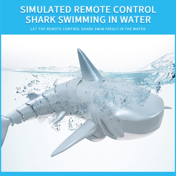2,4G elektrisk simulering Shark fjärrkontroll swimmingpool