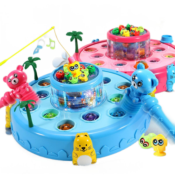 Barn som leker hamster fiske tallrik 2 i 1 Toy Boy Girl