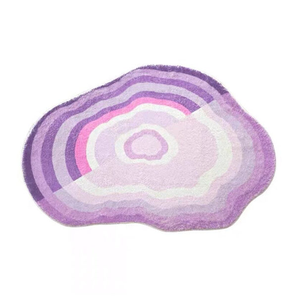Nordisk specialformad enkel matta, vardagsrums kaffe Purple