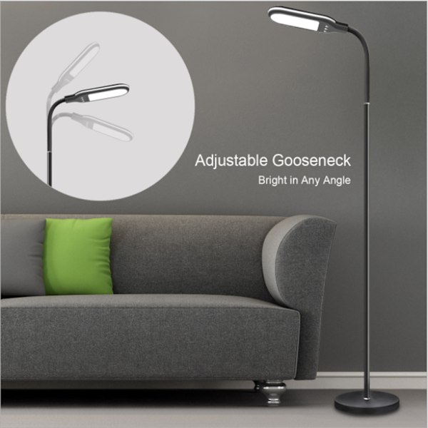 12W Vardagsrum Led Golvlampa Hotell Modell Rum Säng And