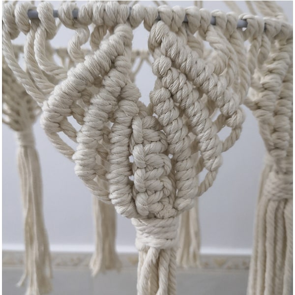 Bohemisk handgjord vävd lampskärm Macrame vägghängande lampa