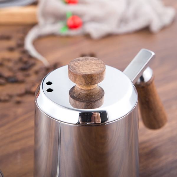 600ml kaffekanna 304 rostfritt stål lång smal
