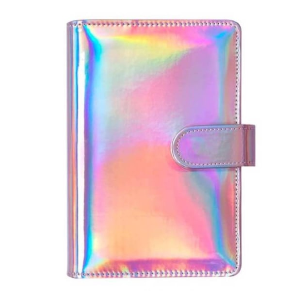 23st A6 Färgglad Binder Hand Ledger, Laser Macaron PU Pink