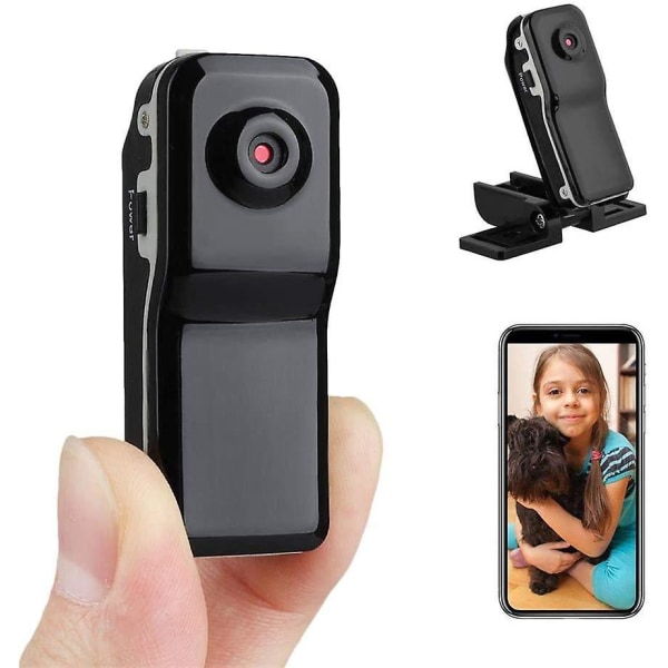 Mini Petite Hidden Spy Bluetooth -kamera, HD 1080P trådlös