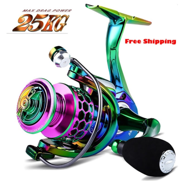 All Metal 25KG Max Drag Power Colorful Fishing Reel Super