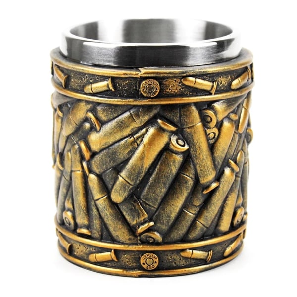 Krigstema ölmugg med handtag Creative Revolver Tankard