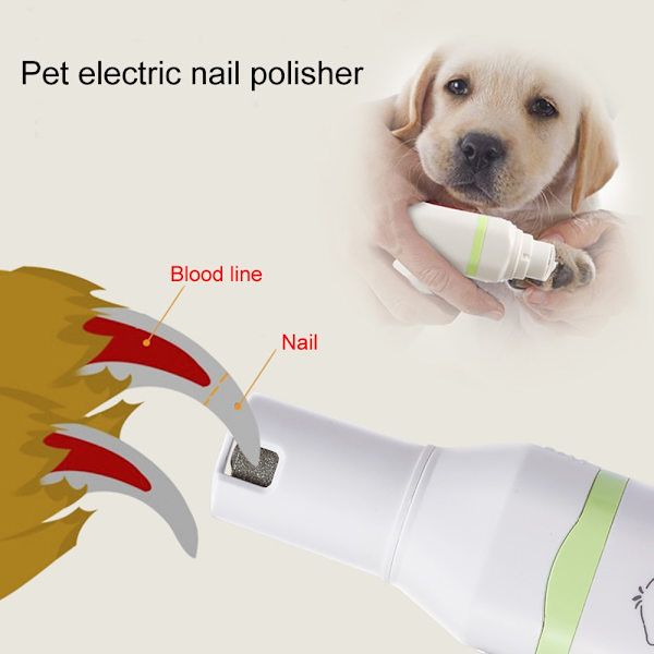 2 i 1 sällskapsdjur Hund Katt Hårtrimmer Tass Nail Grinder Grooming