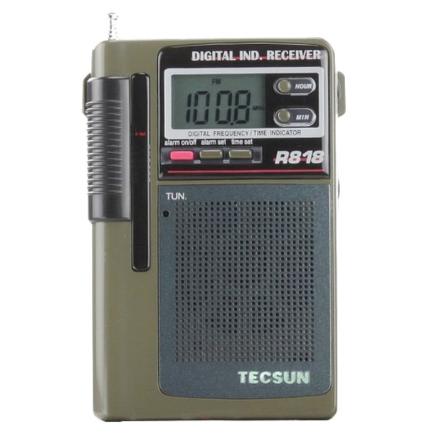 Hot hög kvalitet 100 % TECSUN R 818 FM/MW/ MULTI 6 multiband
