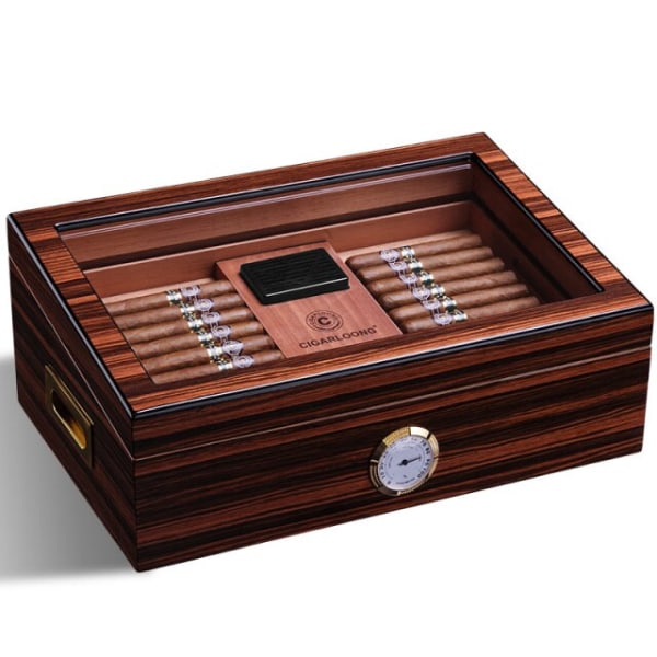 Cigarrlåda i europeisk stil Cedar Wood Cigarr Humidor