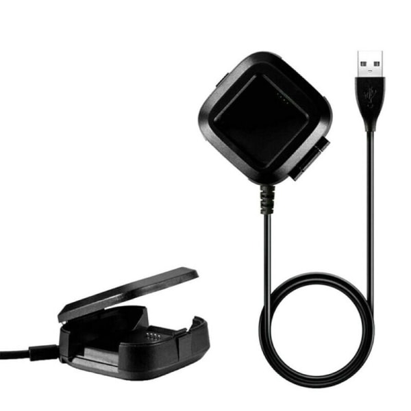Svart för Fitbit Versa / Versa Lite USB laddningskabel Power