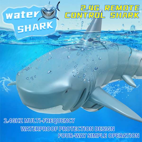 2,4G elektrisk simulering Shark fjärrkontroll swimmingpool