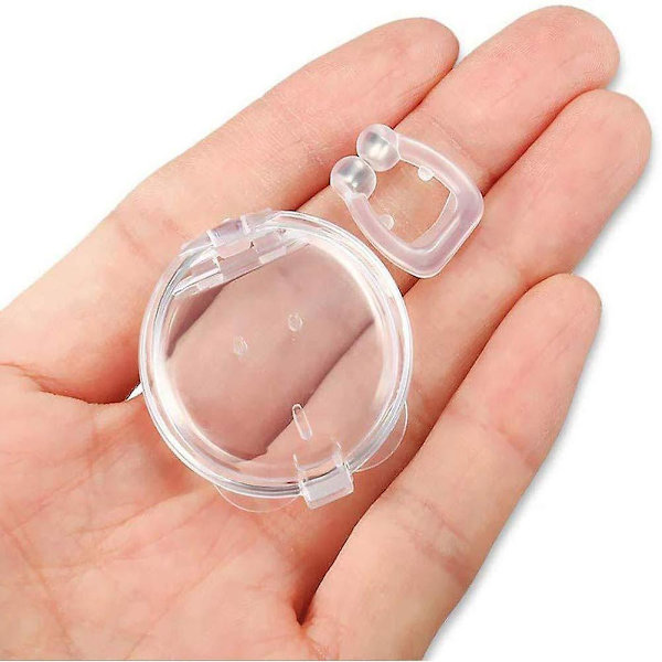 Silikon Magnetisk Anti Snore Stop Snorking Nose Clip Sleep