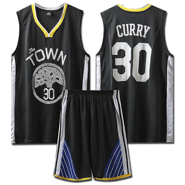 #30 Stephen Curry Baskettröja Kids Suit Warriors XL(150-160cm)