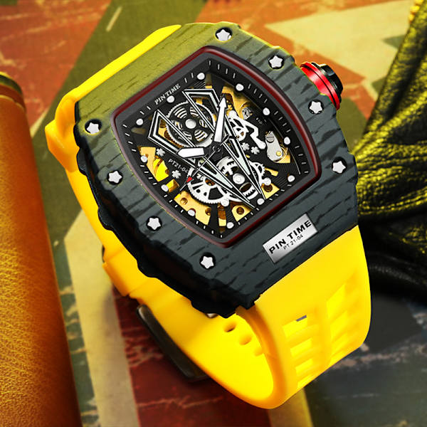 Lyx Automatisk Mekanisk Watch Toppmärke Militär Män Hip