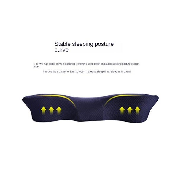 Butterfly Memory Foam Kudde, Multi-directional Grey