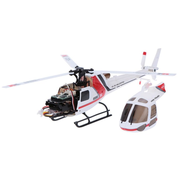 XK K123 6CH Borstlös AS350 Scale 3D6G System Non Aileron RC