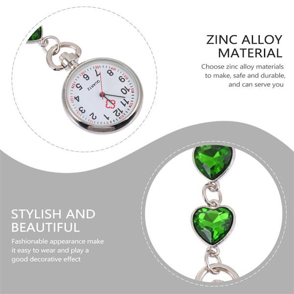 Peach Heart Nurse Watch Fashion Nurse Pocket Watch Creative