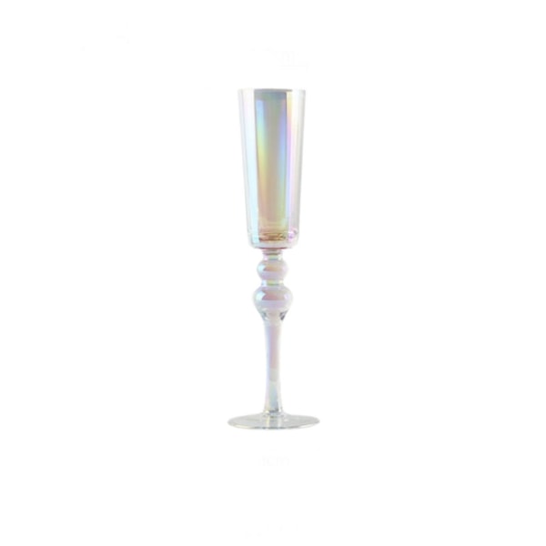 1 st 220ml Rainbow Flutes Premium Crystal Glasögon för bröllop