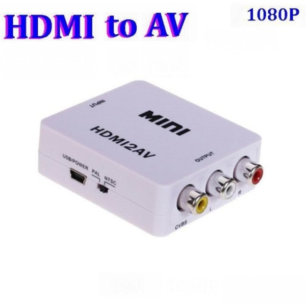 HD HDMI Till AV Converter Mini Av2hdmi