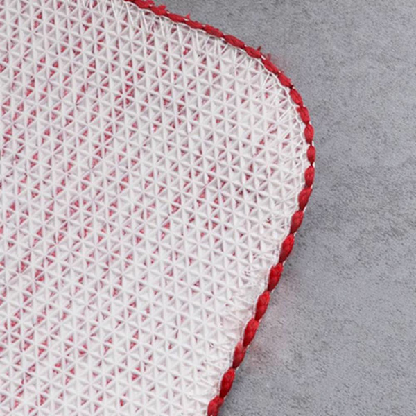 Set golvmatta i europeisk stil i tre delar, hushåll Wine red lattice